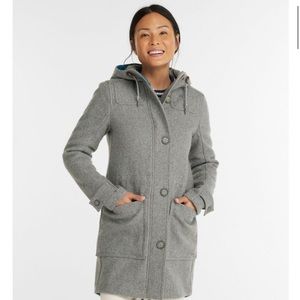 LL Bean West End Wool Coat Size Medium